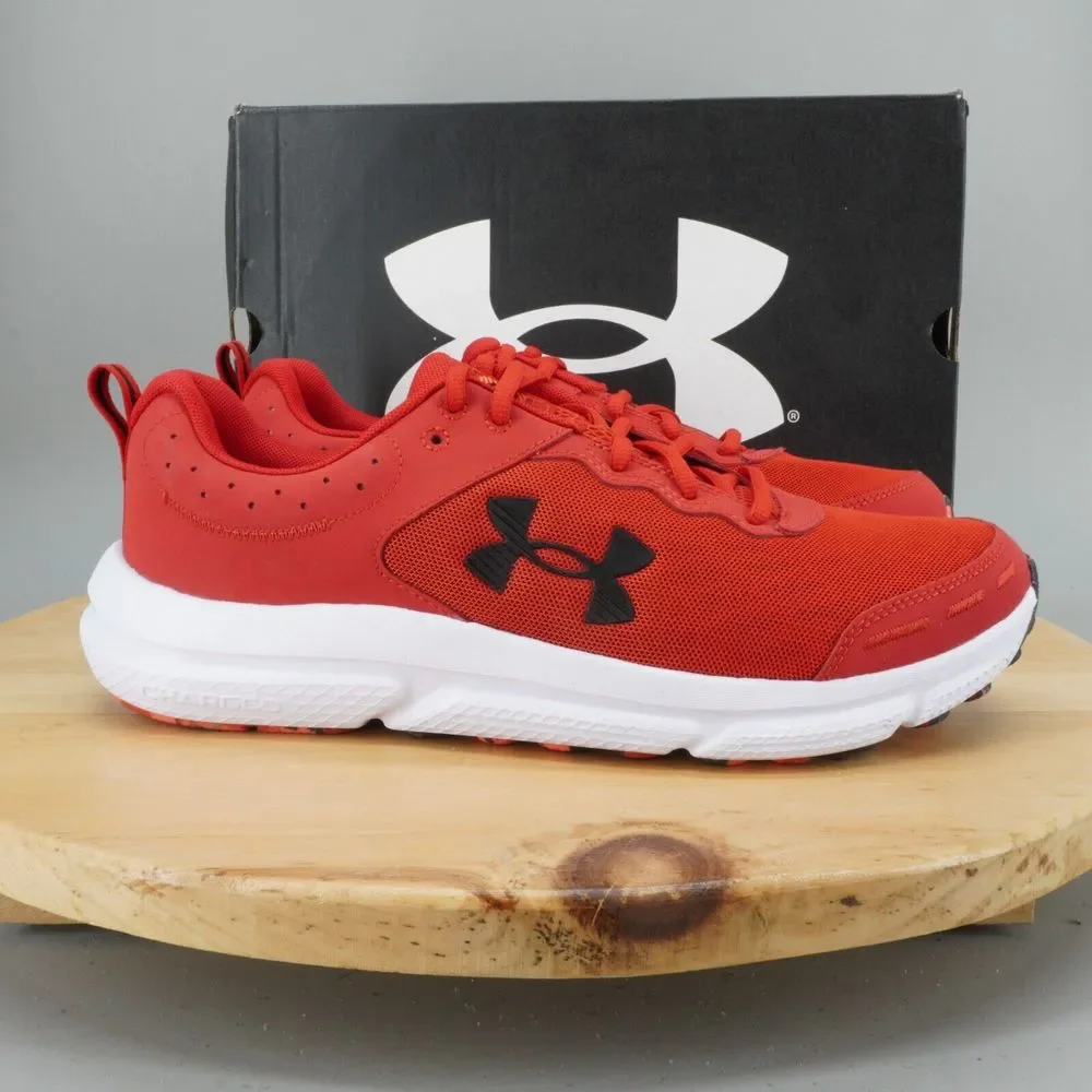 Under Armour Charged Assert 10 Mens Size 11.5 Shoes Red White Running Sneakers